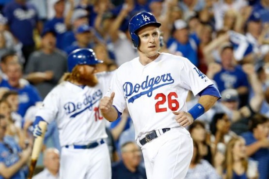 chase utley scores after controversial slide game 2 NLDS Mets Dodgers 10 10 15